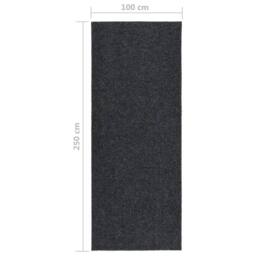 Berkfield Home Dirt Trapper Carpet Runner 100x250 cm Anthracite in Charcoal - Size: 100 cm diameter - thumbnail 6