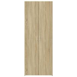 Berkfield Home Highboard Sonoma Oak 80x42.5x185 cm Engineered Wood in Brown - thumbnail 4