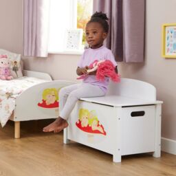 Liberty House Toys Fairy Wooden Toy Box in White - thumbnail 2