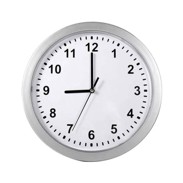 VOGREX Secret Wall Clock Home Valuables Money Box Safe in Silver - image 1
