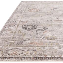 The Rug Shop UK Silver Traditional Easy to clean Machine Made Border Floral Area Rug - Size: 200 cm x 300 cm - thumbnail 3