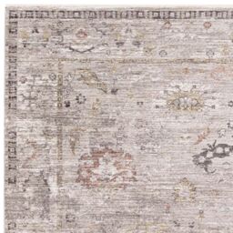 The Rug Shop UK Silver Traditional Easy to clean Machine Made Border Floral Area Rug - Size: 200 cm x 300 cm - thumbnail 4