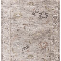 The Rug Shop UK Silver Traditional Easy to clean Machine Made Border Floral Area Rug - Size: 200 cm x 300 cm - thumbnail 2