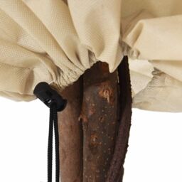 Berkfield Home Plant Fleece Covers with Drawstring 4 pcs 70 g/m¬≤ 0.8x1.2 m in Beige - thumbnail 7