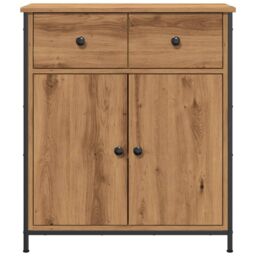 Berkfield Home Sideboard Artisan Oak 70x41x56 cm Engineered Wood in Brown - Size: 70 x 41 x 56 cm - thumbnail 4