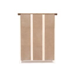 Cabinet Bits Bookcase with Plinth 90x70x25cm in Off-White - Size: 90 x 70 x 25 cm - thumbnail 6