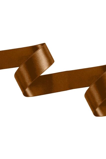 Neel Blue Double Sided Satin Polyester Ribbon Roll, 50mm x 10 Metres in Brown - image 1