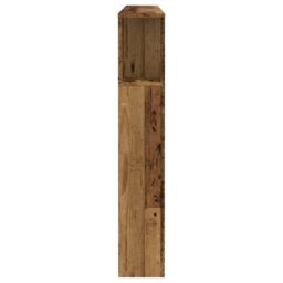 Berkfield Home Headboard Cabinet Old Wood 160x18.5x103.5 cm Engineered Wood in Brown - thumbnail 5