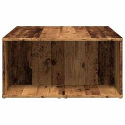 Berkfield Home Durable Coffee Table Old Wood 90x67x33 cm Engineered Wood in Brown - Size: 90 x 67 x 33 cm - thumbnail 5