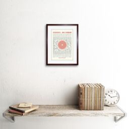 "Artery8 Wall Art Print Desiderata Ehrmann Mandala Artwork Framed 9X7 Inch in Brown - Size: W7"" x H9""" - thumbnail 2