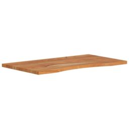 Berkfield Home Desk Top 90x50x2.5 cm Rectangular Solid Wood Acacia in Brown - thumbnail 3