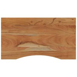 Berkfield Home Desk Top 90x50x2.5 cm Rectangular Solid Wood Acacia in Brown - thumbnail 2