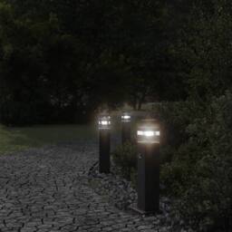 Berkfield Home Outdoor Floor Lamps with Sensors 3pcs Black 50 cm Aluminium - thumbnail 3