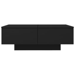 Berkfield Home Coffee Table Black 90x60x31 cm Engineered Wood - Size: 90 x 60 x 31 cm - thumbnail 3