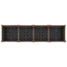 Berkfield Home Raised Bed 160x40x23 cm Polypropylene in Brown - Size: 160 x 40 x 23 cm - thumbnail 6