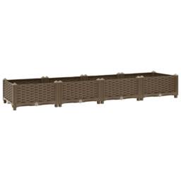 Berkfield Home Raised Bed 160x40x23 cm Polypropylene in Brown - Size: 160 x 40 x 23 cm - thumbnail 3