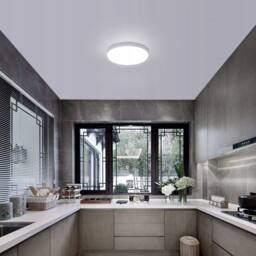COMELY Extra-Flat LED Ceiling Lights, 30 cm, White, 6500 K, 32W, IP44 in White - thumbnail 3