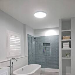COMELY Extra-Flat LED Ceiling Lights, 30 cm, White, 6500 K, 32W, IP44 in White - thumbnail 4