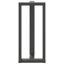 Berkfield Home Bar Table Legs T-Shaped¬†2 pcs Anthracite 40x35x(90-91) cm Steel in Dark Grey - thumbnail 6
