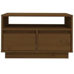 Berkfield Home TV Cabinet Honey Brown 60x35x37 cm Solid Wood Pine - Size: 60 x 35 x 37 cm - thumbnail 5