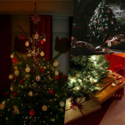 Pegdev Christmas Rapid Pop Up Collapsible Pre Lit Frosted Pine Tree 150 Warm LEDs Timer 2.1m in Green - thumbnail 3
