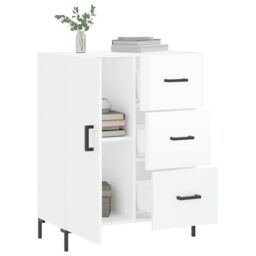 Berkfield Home Sideboard High Gloss White 69.5x34x90 cm Engineered Wood - thumbnail 4
