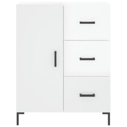 Berkfield Home Sideboard High Gloss White 69.5x34x90 cm Engineered Wood - thumbnail 5