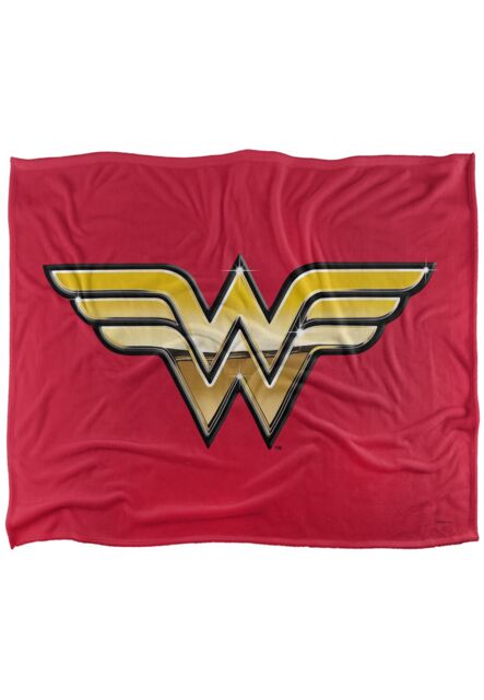 Warner Brothers Jla Logo Officially Licensed Silky Touch Super Soft Throw Blanket 152 x 127 cm in White - image 1