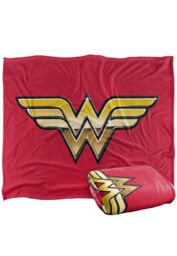 Warner Brothers Jla Logo Officially Licensed Silky Touch Super Soft Throw Blanket 152 x 127 cm in White - thumbnail 2
