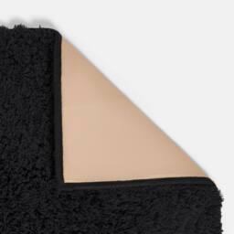 OHS Fluffy Teddy Rug Soft Floor Carpet Non Slip Area Mat in Black - Size: 160 cm x 230 cm - thumbnail 5