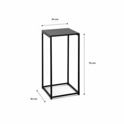 sweeek Pair of industrial side tables in Black - thumbnail 9