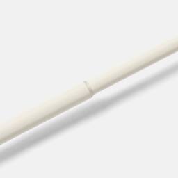 OHS Crystal Ball Finial Curtain Pole Extendable 16mm Metal Rod 120-220cm in Cream - Size: 120 cm - 210 cm - thumbnail 3