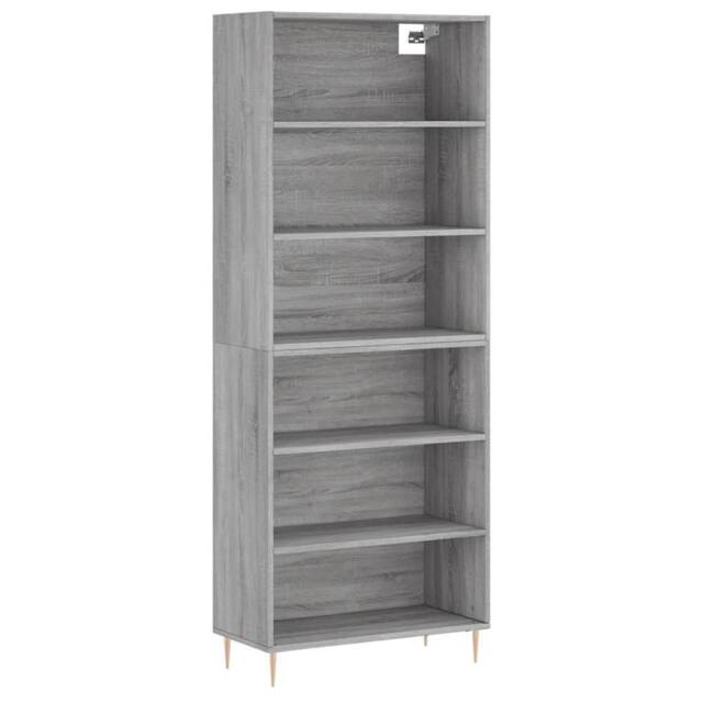 Berkfield Home Highboard Concrete Grey 69.5x32.5x180 cm Engineered Wood - image 1