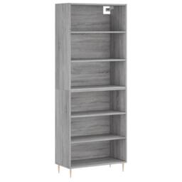 Berkfield Home Highboard Concrete Grey 69.5x32.5x180 cm Engineered Wood - thumbnail 1