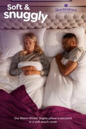 Slumberdown Warm Winter Nights 4 Pillows in White - thumbnail 3