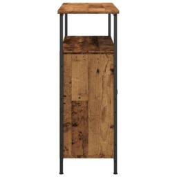 Berkfield Home Sideboard Old Wood 70x30x80 cm Engineered Wood in Brown - Size: 70 x 30 x 80 cm - thumbnail 5