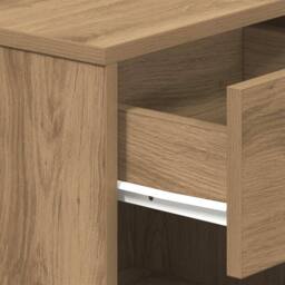 Berkfield Home Bedside Cabinet with Drawer Artisan Oak 39x28x41 cm in Brown - Size: 39 x 28 x 41 cm - thumbnail 8