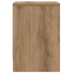 Berkfield Home Bedside Cabinet with Drawer Artisan Oak 39x28x41 cm in Brown - Size: 39 x 28 x 41 cm - thumbnail 6