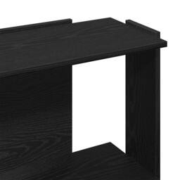 Berkfield Home Bookcase 3-Tier Black 60x30x80 cm Engineered Wood - Size: 60 x 30 x 80 cm - thumbnail 7