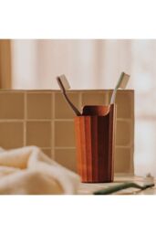 Cosmic 'Avenir Toothbrush Holder' Polygonal Design Black Plastic - thumbnail 5