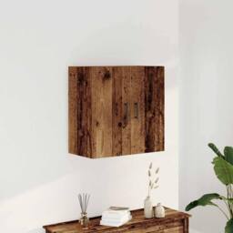 Berkfield Home Wall Cabinet Old Wood 60x31x60 cm Engineered Wood in Brown - Size: 60 x 31 x 60 cm - thumbnail 1