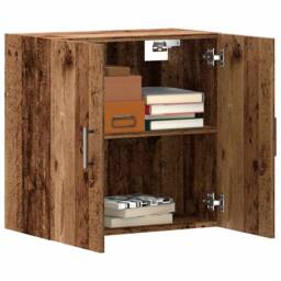 Berkfield Home Wall Cabinet Old Wood 60x31x60 cm Engineered Wood in Brown - Size: 60 x 31 x 60 cm - thumbnail 2