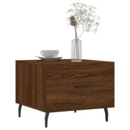Berkfield Home Coffee Tables 2 pcs Brown Oak 50x50x40 cm Engineered Wood - Size: 50 x 50 x 40 cm - thumbnail 3