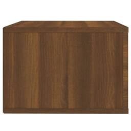 Berkfield Home Elegant Wall-mounted Bedside Cabinets 2 pcs Brown Oak 50x36x25 cm - Size: 50 x 36 x 25 cm - thumbnail 9