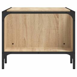 Berkfield Home Coffee Table with Rack Sonoma Oak 100x51x40 cm Engineered Wood in Light Oak - Size: 100 x 51 x 40 cm - thumbnail 5