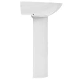 Berkfield Home Freestanding Basin with Pedestal Ceramic White 520x440x190 mm - thumbnail 4