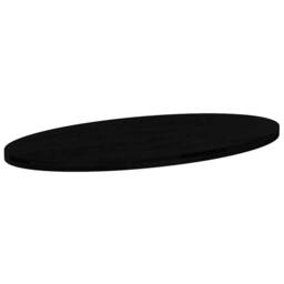 Berkfield Home Table Top Dark Brown 120x60x4 cm Solid Wood Oak Oval - Size: 120 x 60 x 4 cm - thumbnail 4