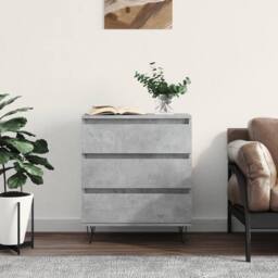 Berkfield Home Sideboard Concrete Grey 60x35x70 cm Engineered Wood - Size: 60 x 35 x 70 cm - thumbnail 2