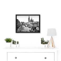 Artery8 Aberdeen Castle Street Scotland Vintage Photo Black White Artwork Framed Wall Art Print A4 - thumbnail 2