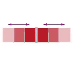 Berkfield Home Retractable Side Awning Red 140x600 cm in Wine - thumbnail 6